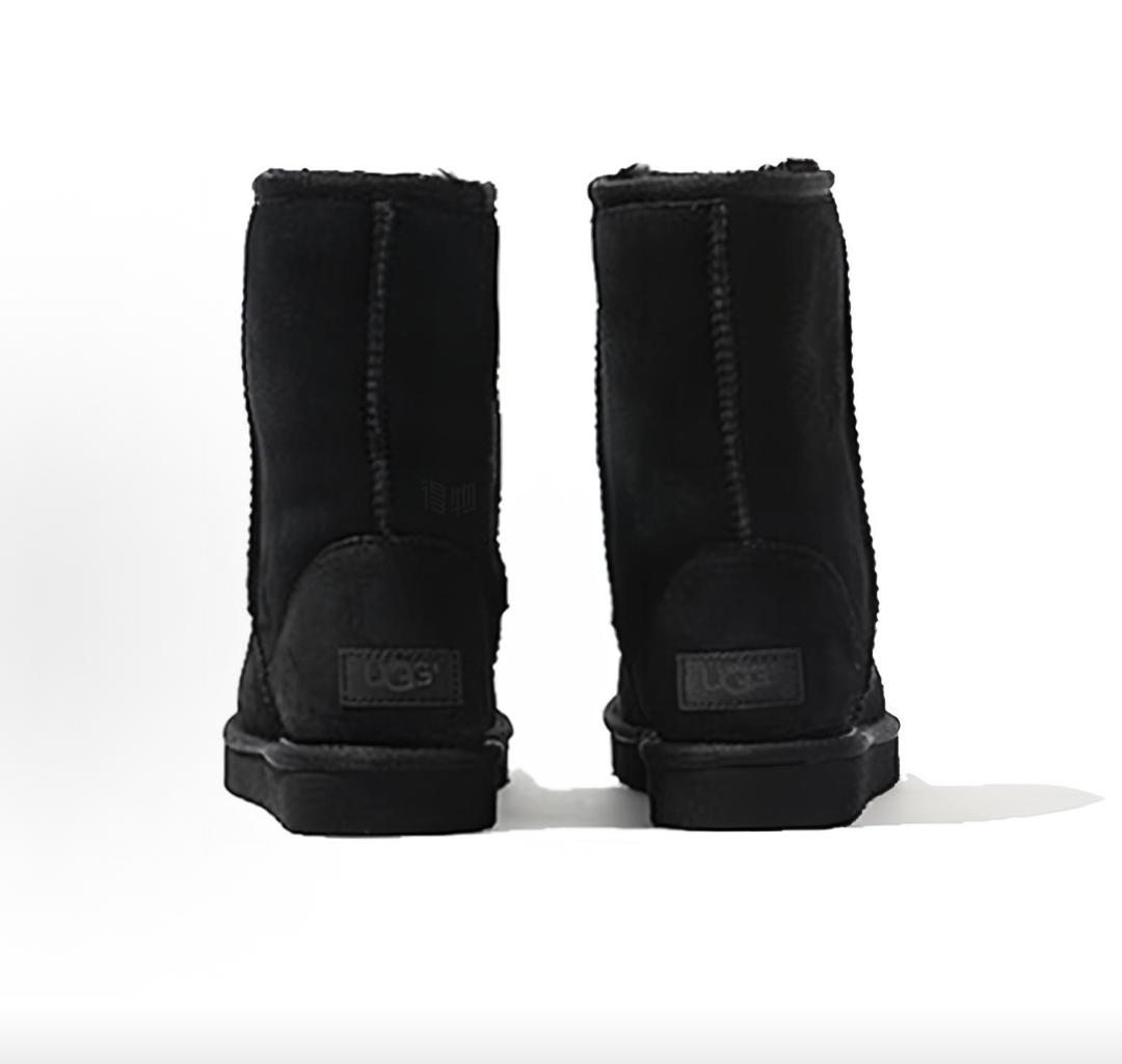 UGG Classic Short II  Black — угги мужские классика, цвет чёрный